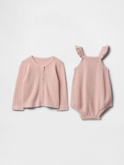 Gap Pink Cardigan Outfit Set (Newborn-24mths) - Image 1 of 3