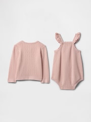 Gap Pink Cardigan Outfit Set (Newborn-24mths) - Image 2 of 3