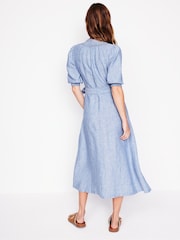 Boden Blue Ada Linen Midi Dress - Image 3 of 6