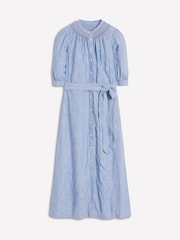 Boden Blue Ada Linen Midi Dress - Image 5 of 6