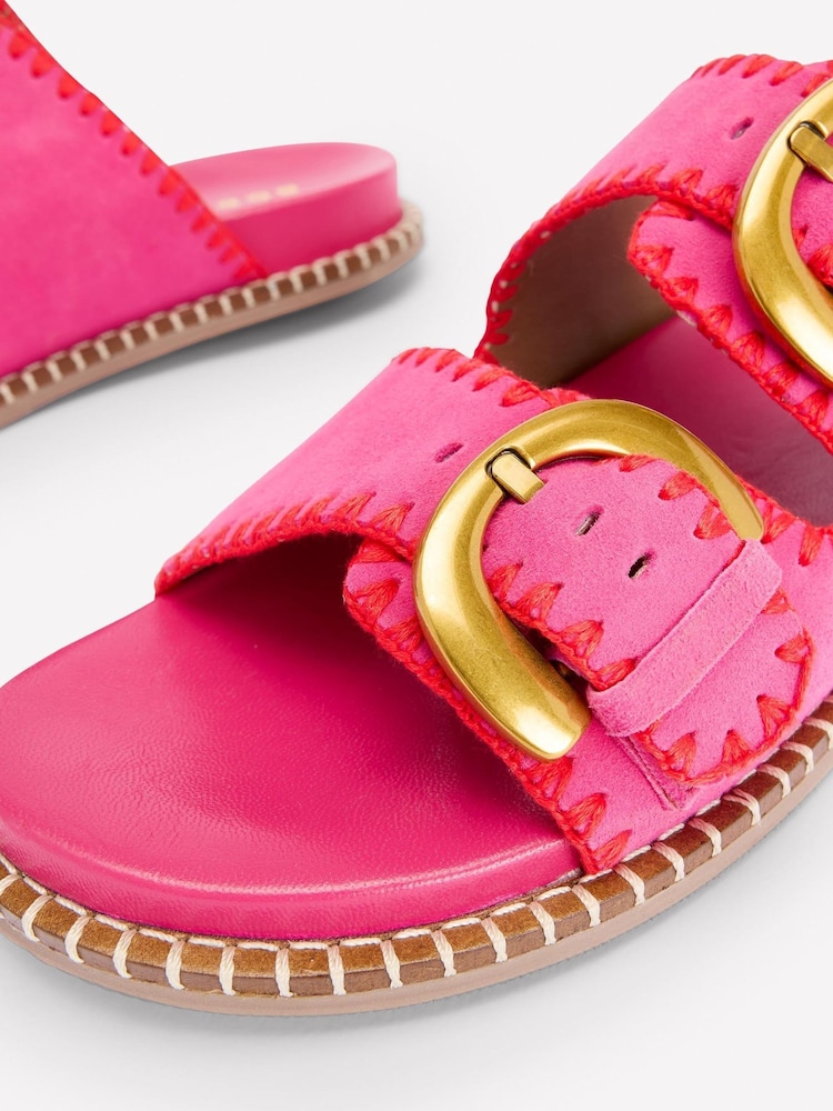 Boden Pink Alberta Footbed Sandals - Image 2 of 4