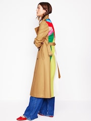 Boden Brown Cheltenham Trench 100% Cotton Coat - Image 4 of 5