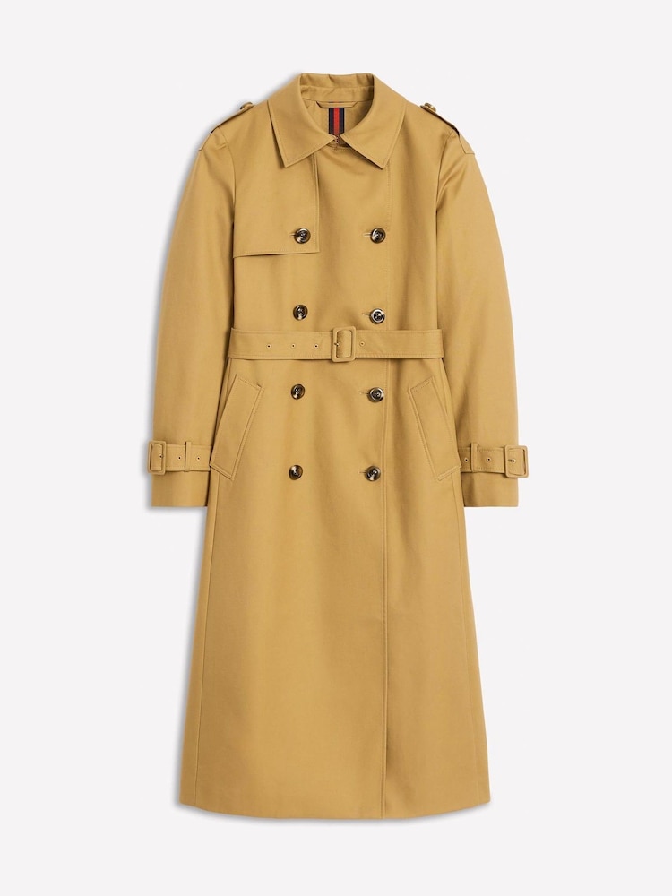 Boden Brown Cheltenham Trench 100% Cotton Coat - Image 5 of 5