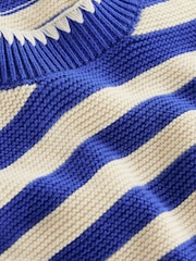 Boden Blue Lena Stitch Detail Jumper - Image 5 of 5