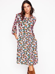 Boden Pink Alexandra Blouson Jersey Dress - Image 1 of 5