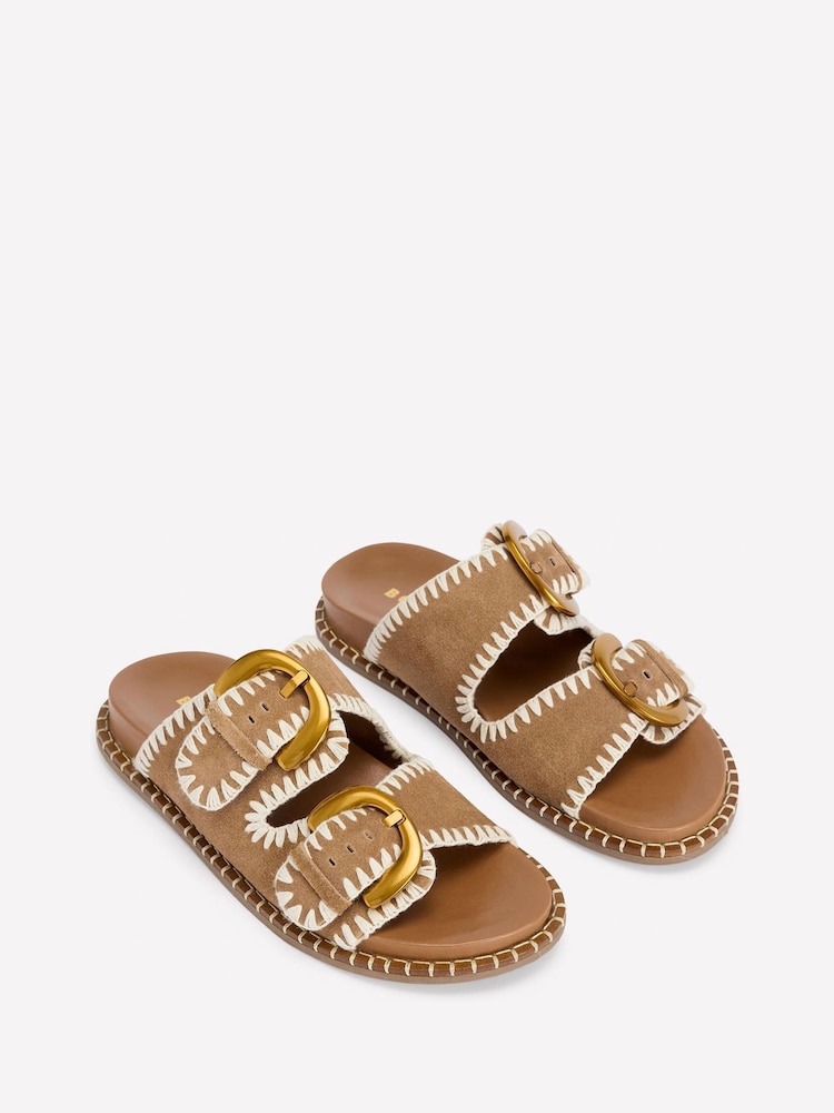 Boden Brown Alberta Footbed Sandals - Image 1 of 4