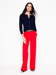 Boden Blue Emilia Cotton Crew Cardigan - Image 4 of 6