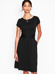 Boden Black Amelie Jersey Dress - Image 1 of 5