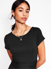 Boden Black Amelie Jersey Dress - Image 2 of 5