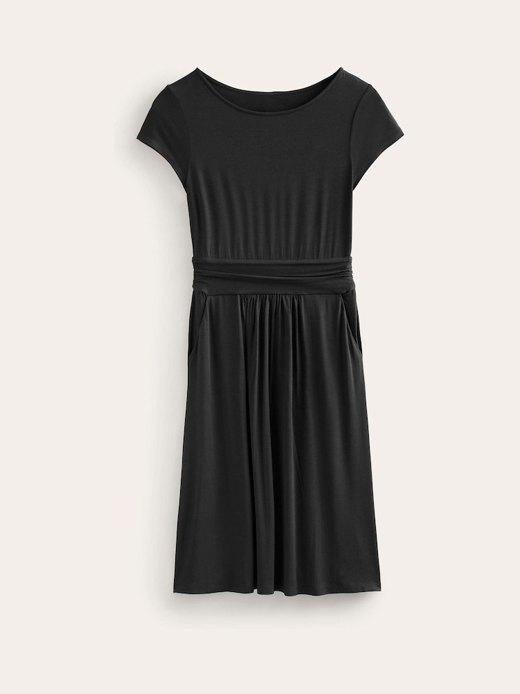 Boden Black Amelie Jersey Dress - Image 5 of 5