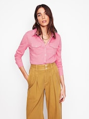 Boden Pink Amy 100% Cotton Jersey Shirt - Image 3 of 5