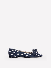 Boden Blue Chisel Toe Ballet Flats - Image 1 of 4