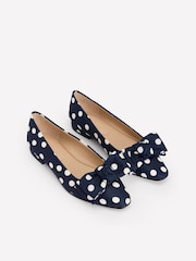 Boden Blue Chisel Toe Ballet Flats - Image 2 of 4