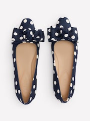 Boden Blue Chisel Toe Ballet Flats - Image 3 of 4