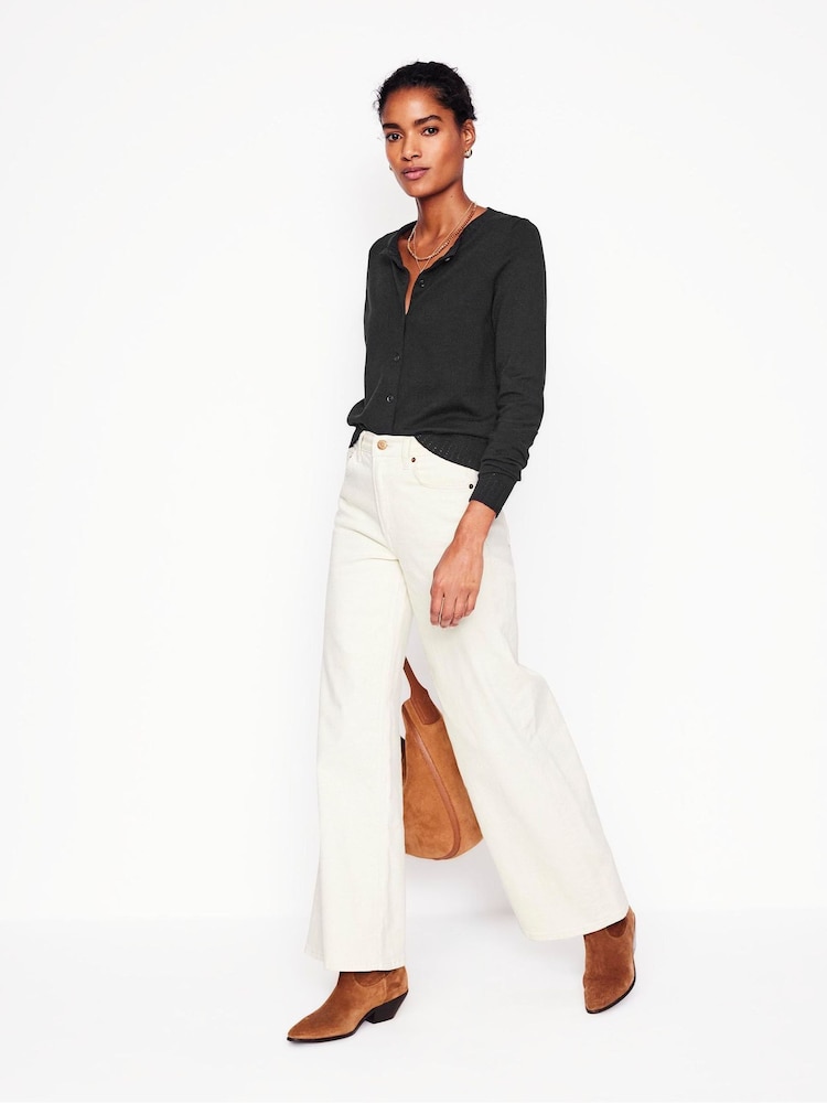 Boden Black Emilia Crew Cardigan - Image 4 of 6