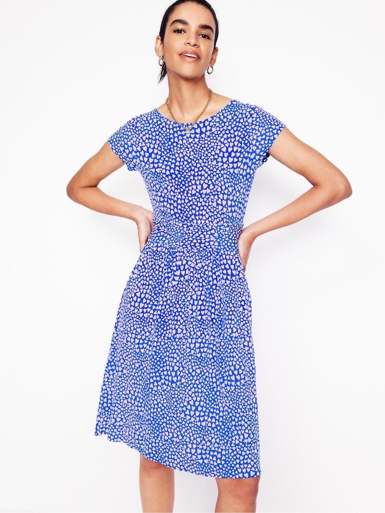 Boden Light Blue Amelie Jersey Dress - Image 1 of 5