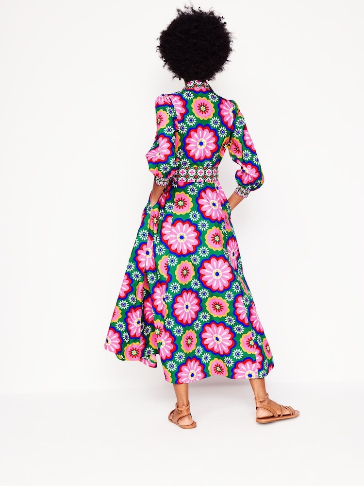 Boden Green Clara 100% Cotton Shirt Dress - Image 2 of 4
