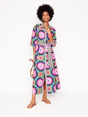 Boden Green Clara 100% Cotton Shirt Dress - Image 3 of 4