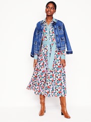 Boden Red Amy Midi Shirt Dress - Image 1 of 5