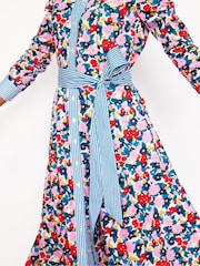 Boden Red Amy Midi Shirt Dress - Image 3 of 5