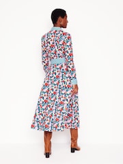 Boden Red Amy Midi Shirt Dress - Image 4 of 5