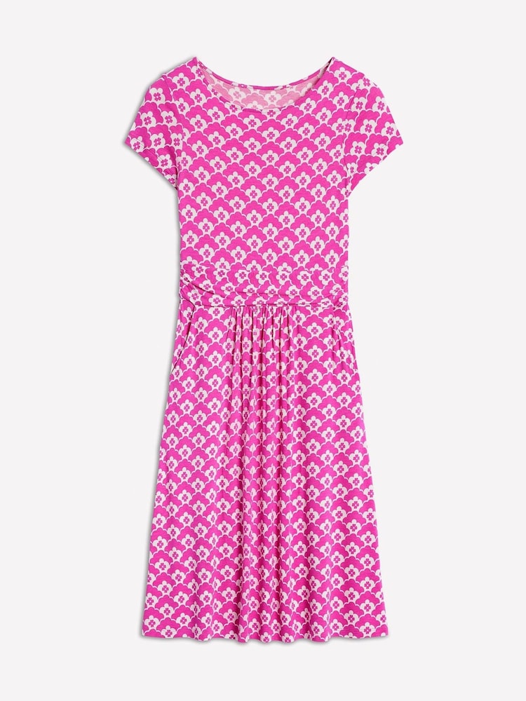Boden Pink Amelie Jersey Dress - Image 5 of 5
