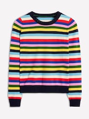Boden Blue Emilia Cotton Crew Jumper - Image 5 of 6
