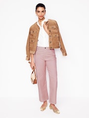 Boden Pink High Rise Straight Corduroy Jeans - Image 1 of 5