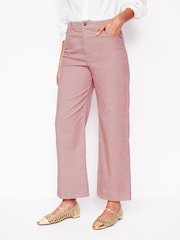 Boden Pink High Rise Straight Corduroy Jeans - Image 3 of 5