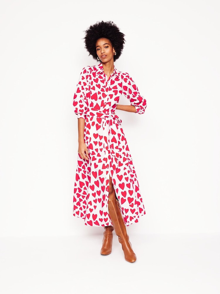 Boden Cream Clara 100% Cotton Shirt Dress - Image 1 of 6