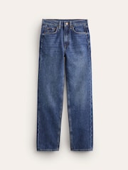 Boden Sky Blue High Rise Rigid 100% Cotton Straight Jeans - Image 6 of 6