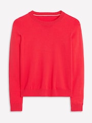 Boden Pink Emilia Cotton Crew Jumper - Image 5 of 6