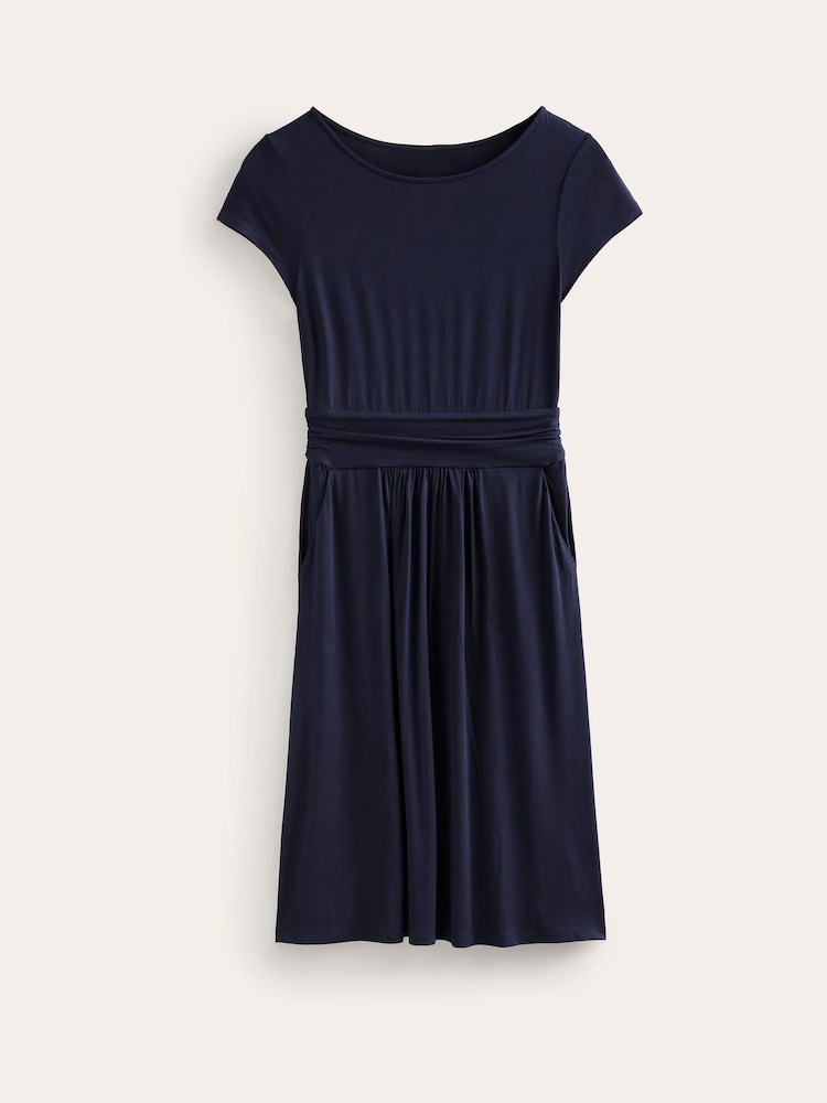Boden Blue Amelie Jersey Dress - Image 5 of 5