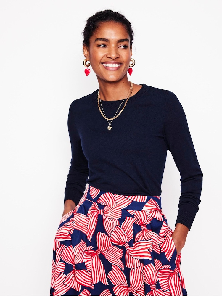 Boden Blue Emilia Crew Jumper - Image 1 of 6