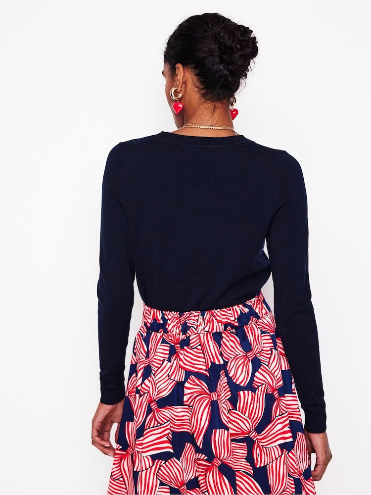 Boden Blue Emilia Crew Jumper - Image 2 of 6
