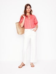Boden Pink Bea 100% Linen Top - Image 4 of 5