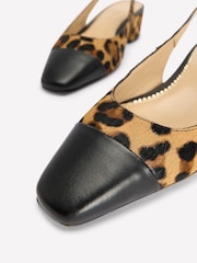Boden Animal Block Heel Slingbacks - Image 2 of 3