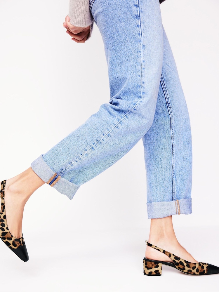 Boden Animal Block Heel Slingbacks - Image 3 of 3