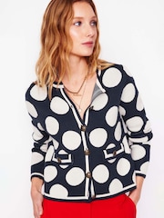 Boden Blue Holly Knitted 100% Cotton Jacket - Image 1 of 6
