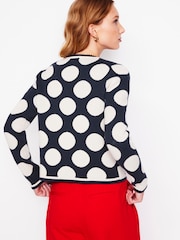 Boden Blue Holly Knitted 100% Cotton Jacket - Image 2 of 6