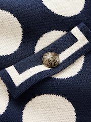 Boden Blue Holly Knitted 100% Cotton Jacket - Image 6 of 6