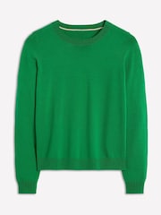 Boden Green Emilia Cotton Crew Jumper - Image 4 of 5