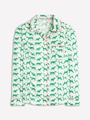 Boden Cream 100% Cotton Sateen 100% Cotton Pyjamas Shirt - Image 5 of 5