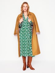 Boden Green Imogen Collared Jersey Dress - Image 3 of 6