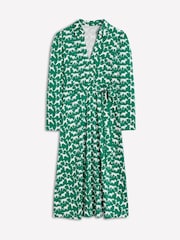 Boden Green Imogen Collared Jersey Dress - Image 6 of 6