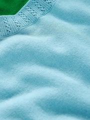 Boden Blue Emilia Cotton Crew T-Shirt - Image 7 of 7