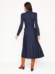 Boden Blue Imogen Collared Jersey Dress - Image 4 of 5