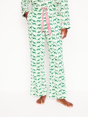 Boden Cream 100% Cotton Sateen Pyjamas Trousers - Image 2 of 5