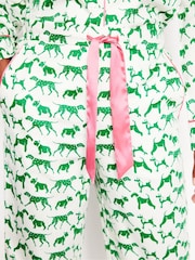 Boden Cream 100% Cotton Sateen Pyjamas Trousers - Image 4 of 5