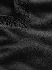 Boden Black Emilia V-Neck Jumper - Image 6 of 6